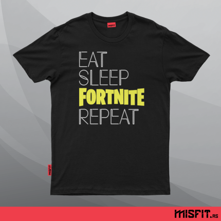 Eat Sleep Fortnite Repeat Neon